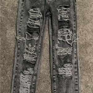 American Bazi Black and White Jeans